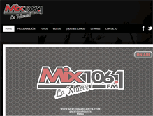 Tablet Screenshot of mix106margarita.com